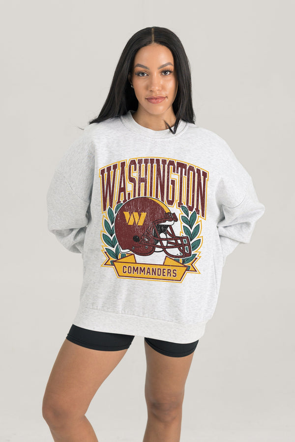 Gameday Couture WASHINGTON COMMANDERS Heritage Fleece Crewneck Pullover