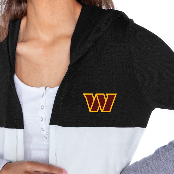 Gameday Couture WASHINGTON COMMANDERS Insignia Lightweight Colorblock Cardigan