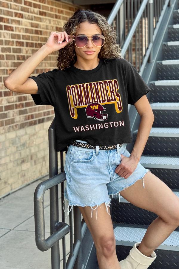 Gameday Couture WASHINGTON COMMANDERS PURE VICTORY CLASSIC CROP TEE