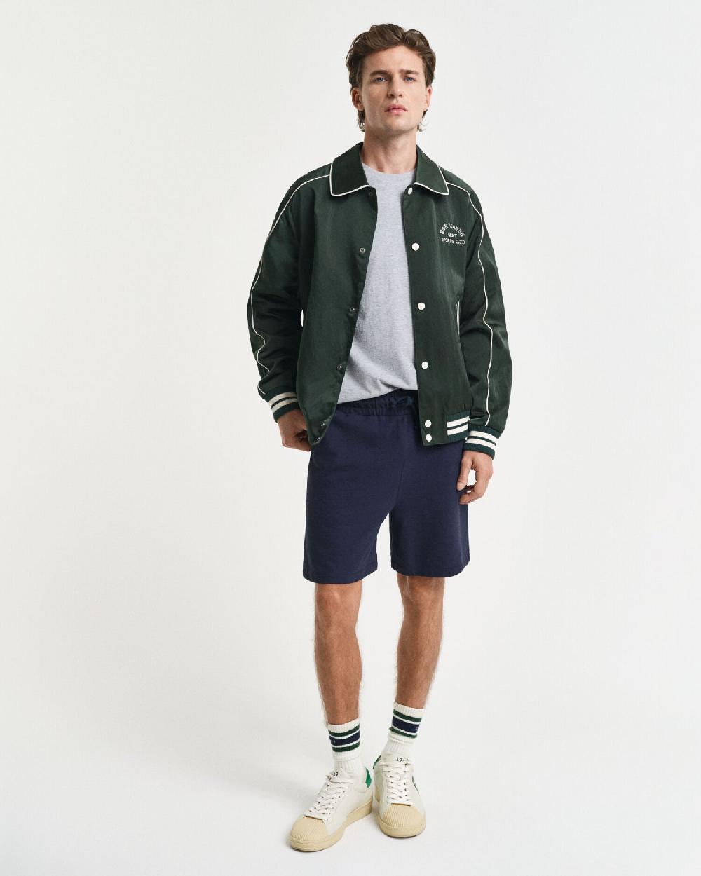Gant Embroidered Archive Shield T-Shirt Grey Melange