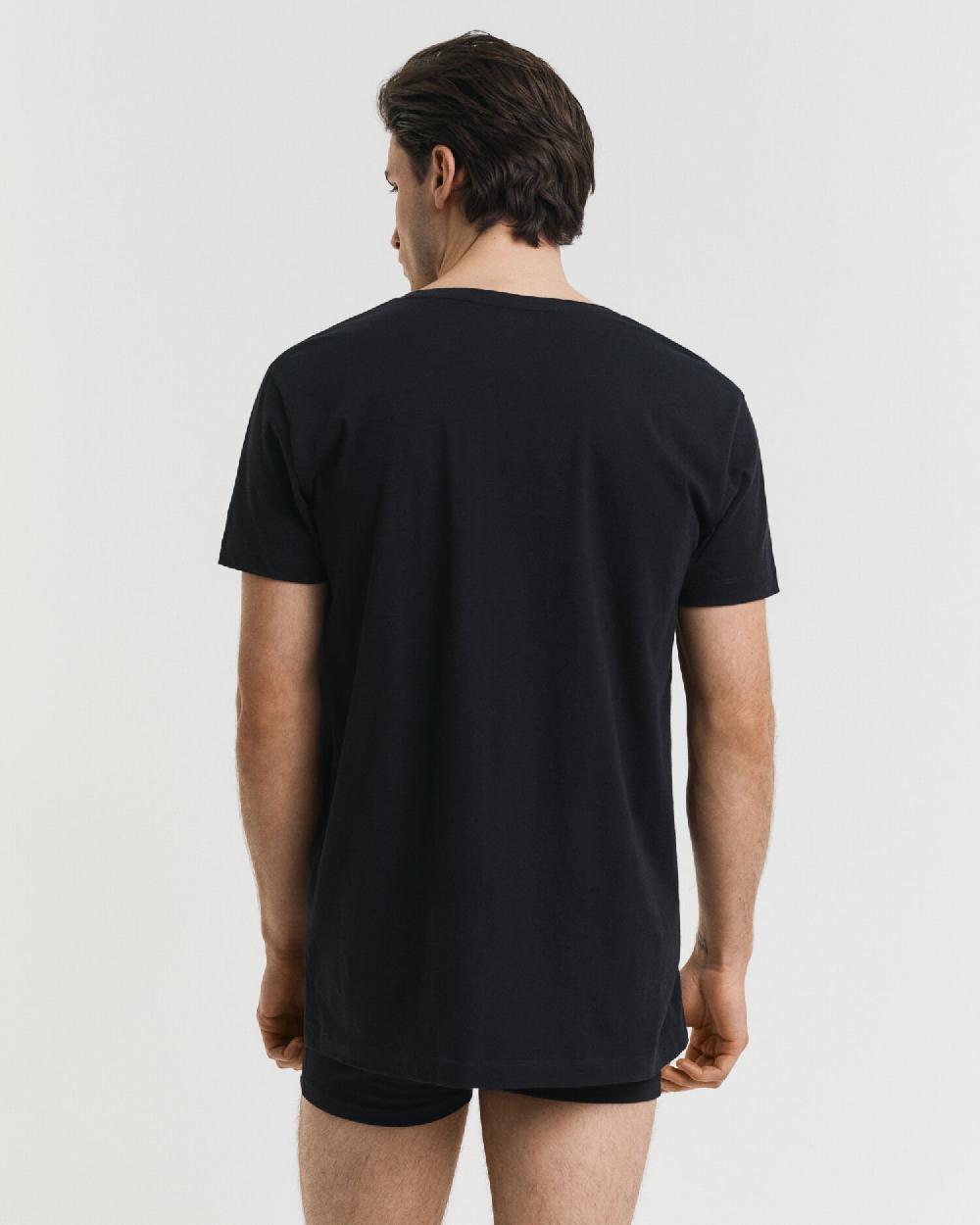 Gant 2-Pack Crew Neck T-Shirts Black