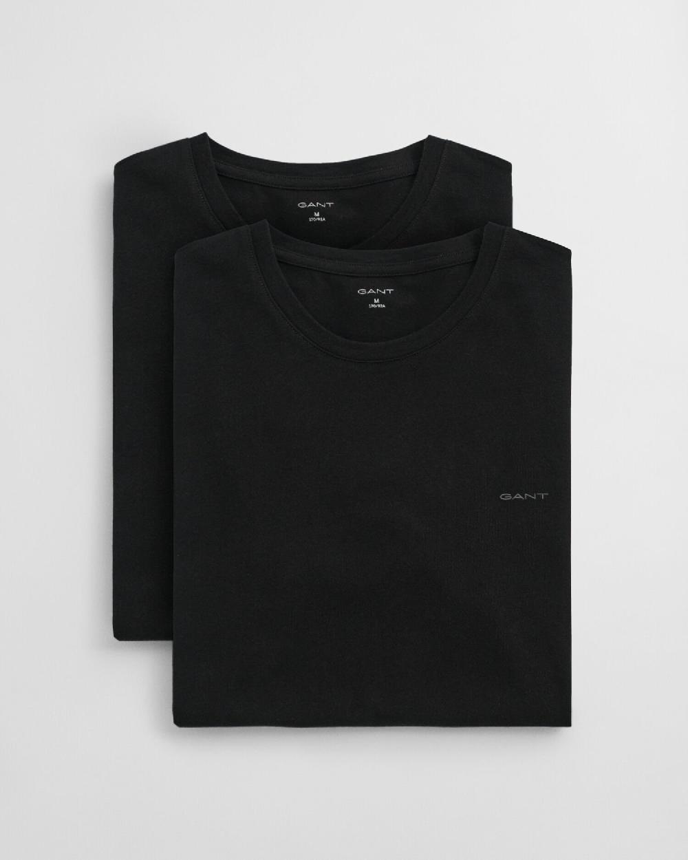 gant 2-Pack Crew Neck T-Shirts black