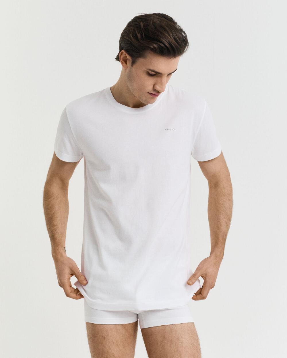 Gant 2-Pack Crew Neck T-Shirts White