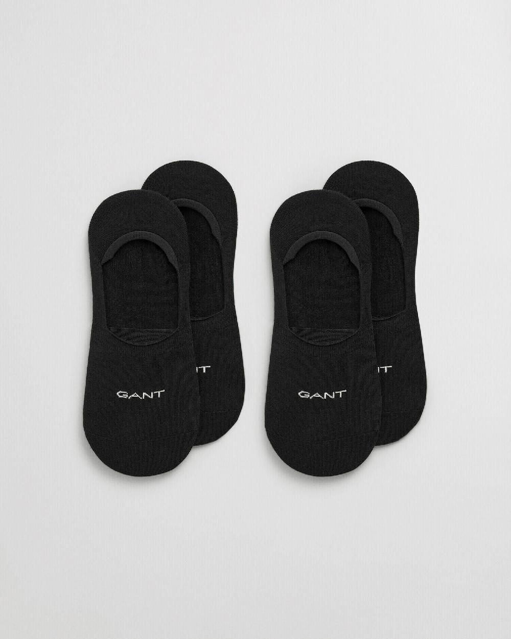 gant 2-Pack Invisible Socks black