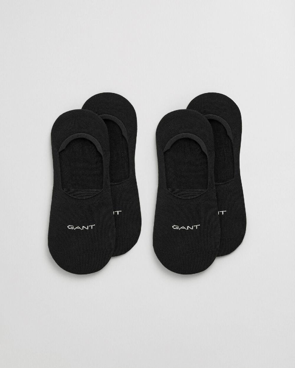 gant 2-Pack Invisible Socks black