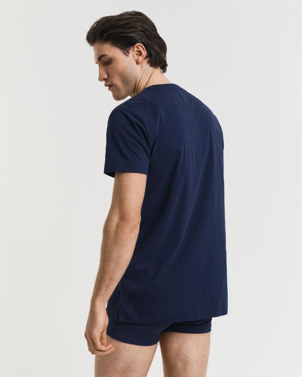 Gant 2-Pack V-Neck T-Shirts Navy / White