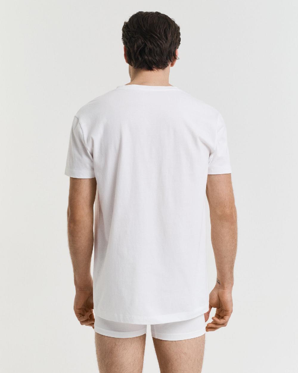 Gant 2-Pack V-Neck T-Shirts White
