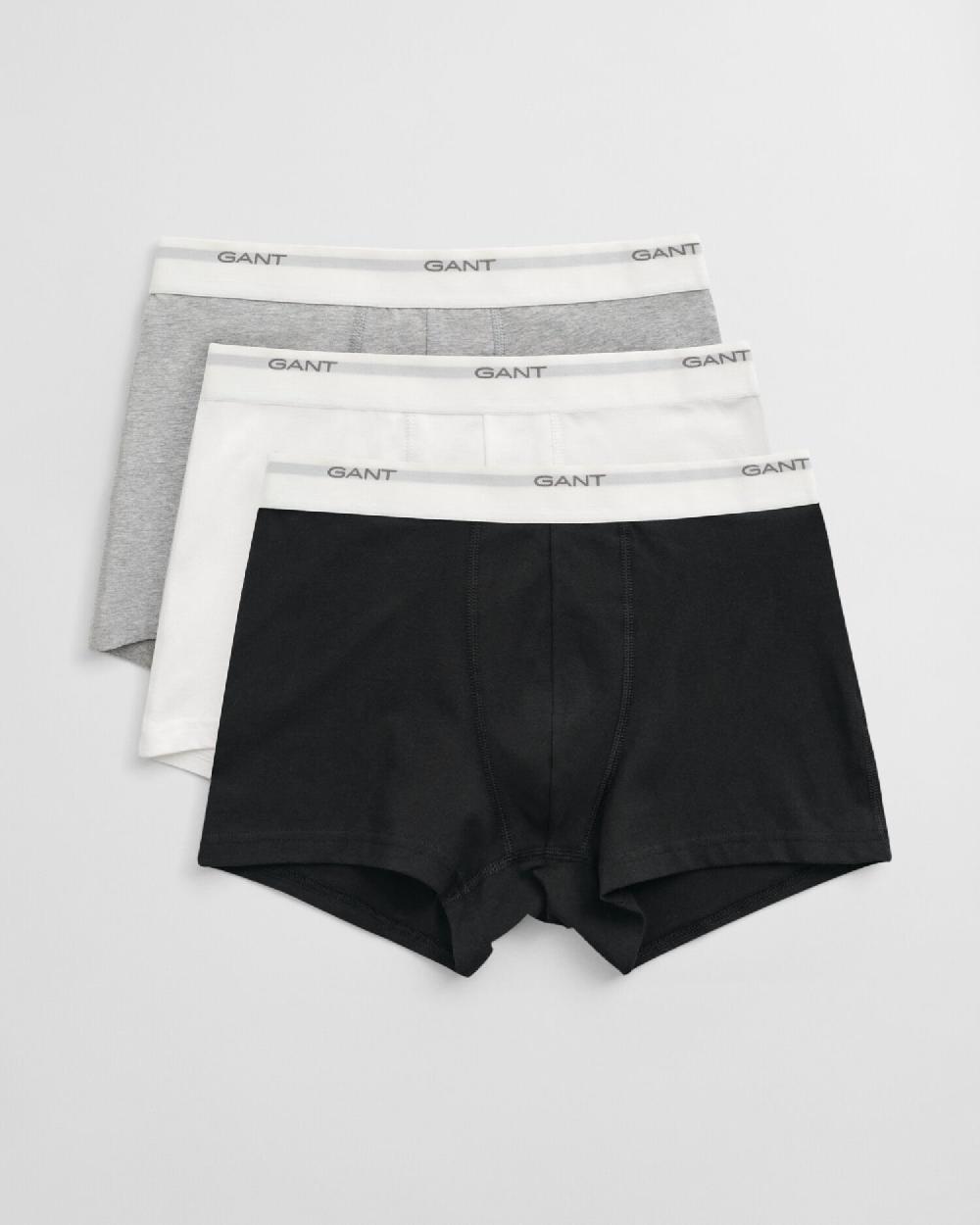 gant 3-Pack Core Trunks black / white