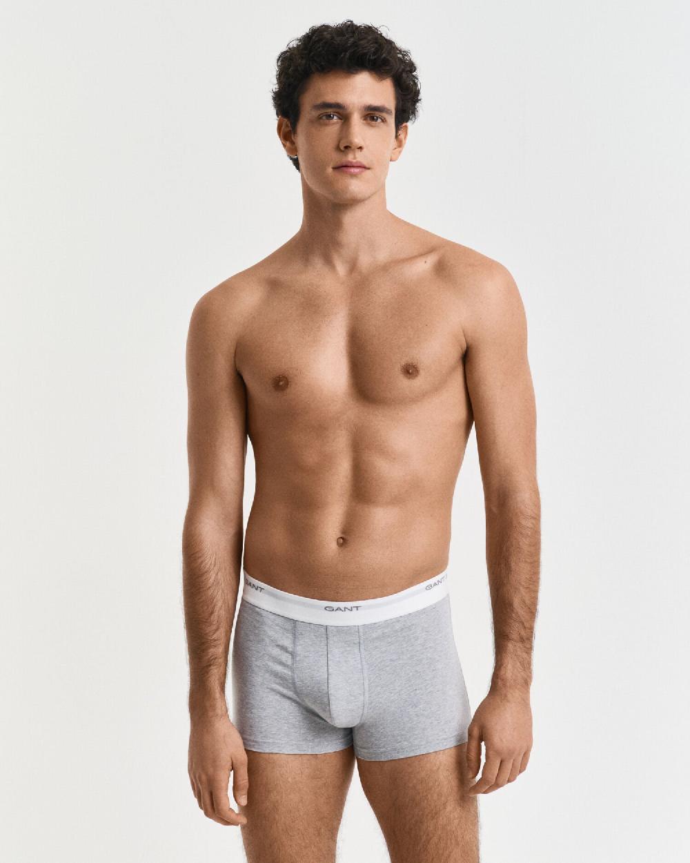 Gant 3-Pack Core Trunks Light Grey Melange