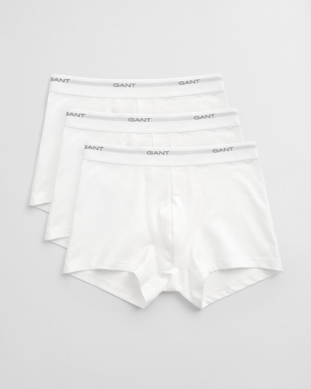 gant 3-Pack Core Trunks white