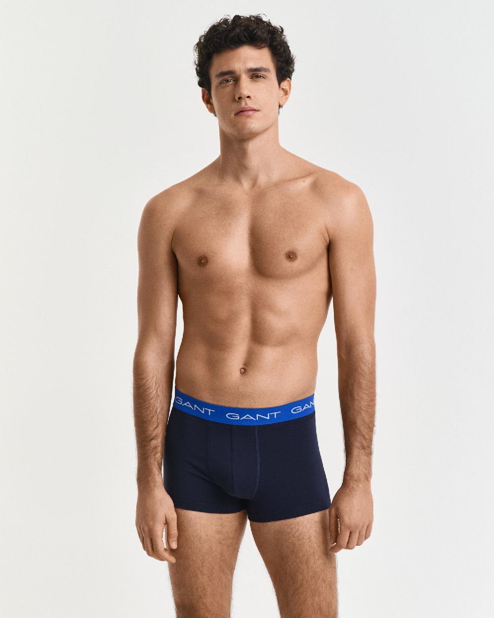 Gant 3-Pack Mixed Trunks Evening Blue