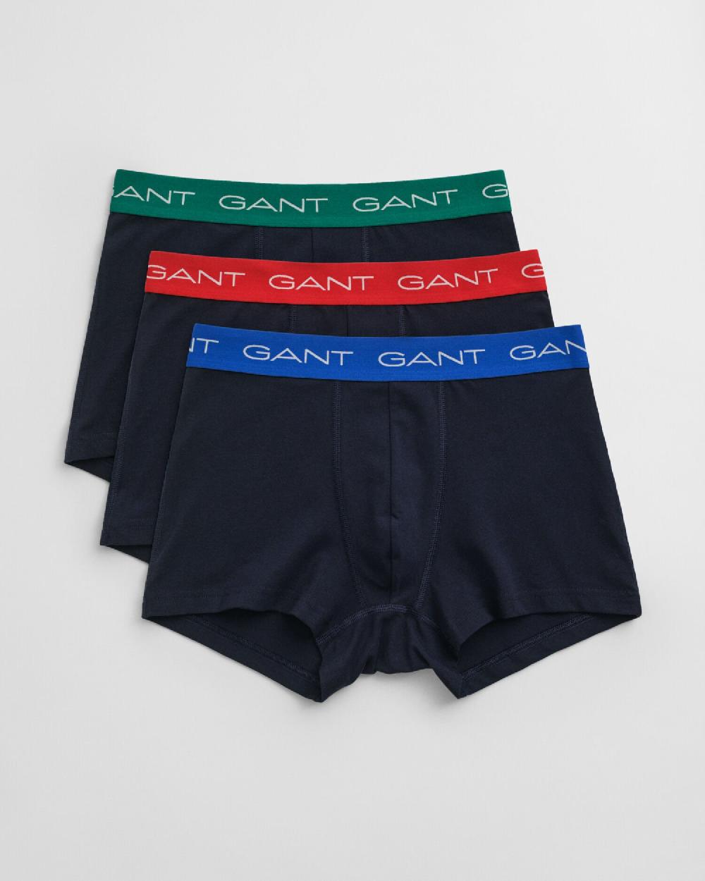 gant 3-Pack Mixed Trunks evening blue
