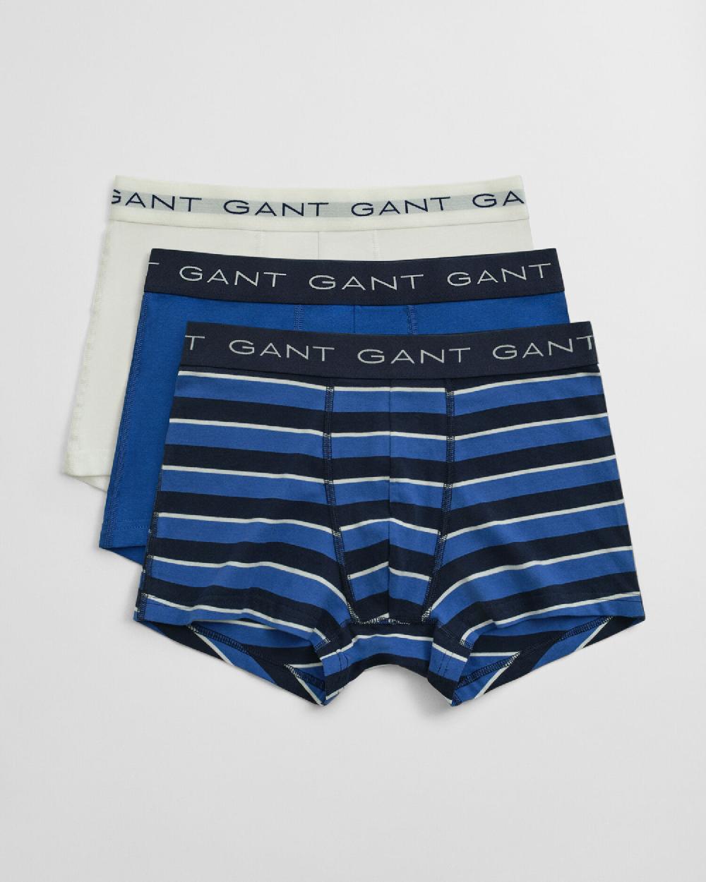 gant 3-Pack Multistriped Trunks rich blue