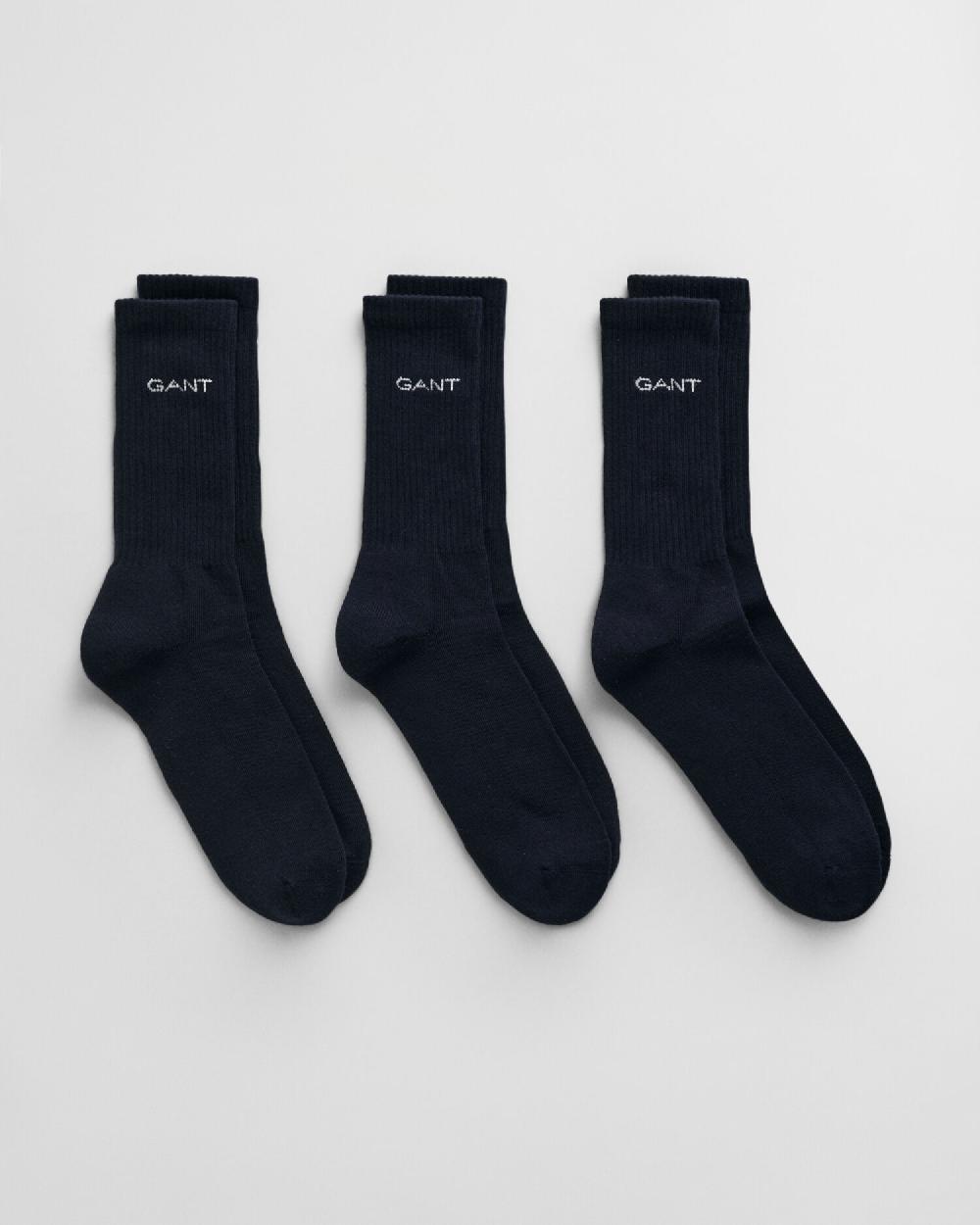 gant 3-Pack Sport Socks marine