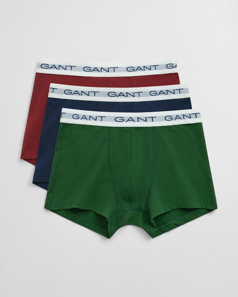 gant 3-Pack Trunks forest green