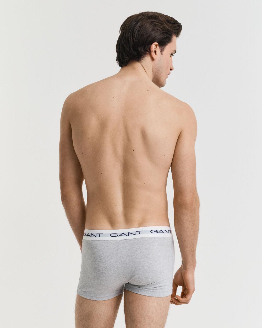 Gant 3-Pack Trunks Light Grey Melange