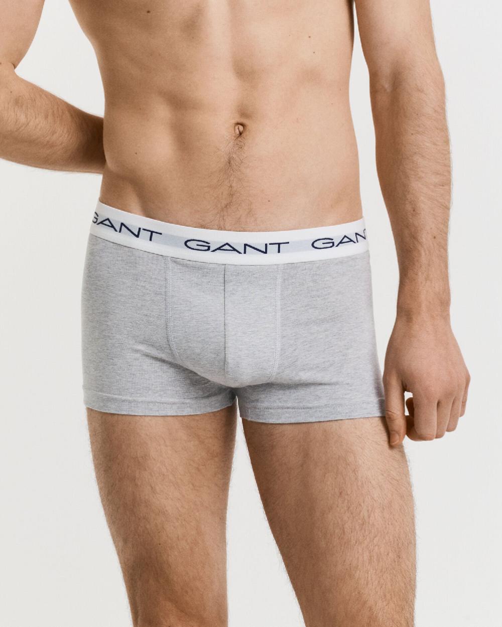 Gant 3-Pack Trunks Light Grey Melange