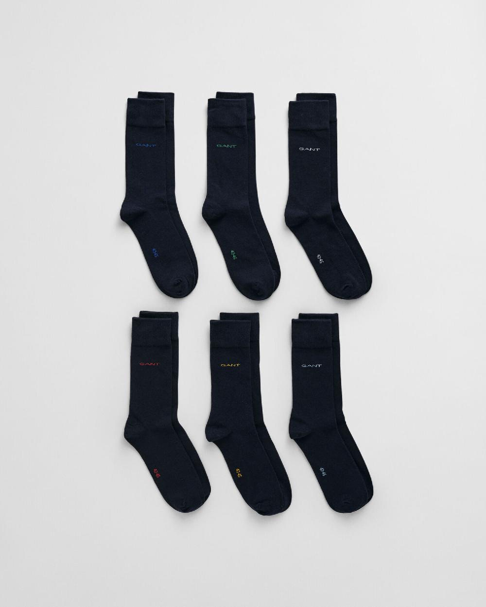 gant 6-Pack Soft Cotton Socks marine