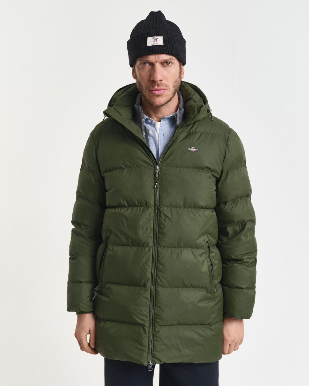 Gant Active Cloud Mid Length Jacket Country Green