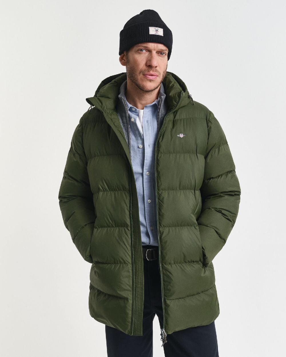 gant Active Cloud Mid Length Jacket country green
