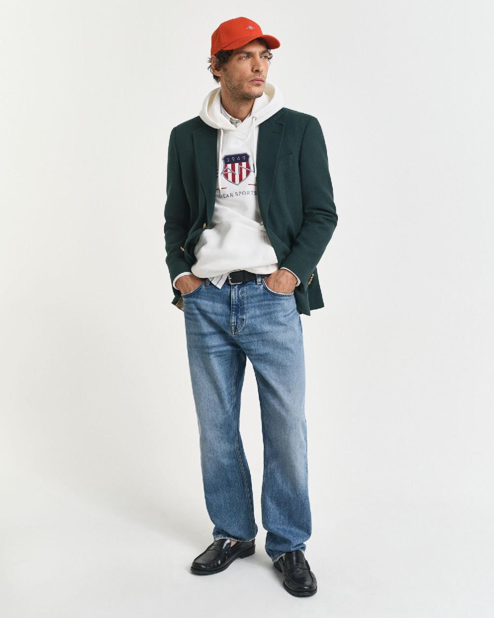 Gant Archive Shield Hoodie Eggshell