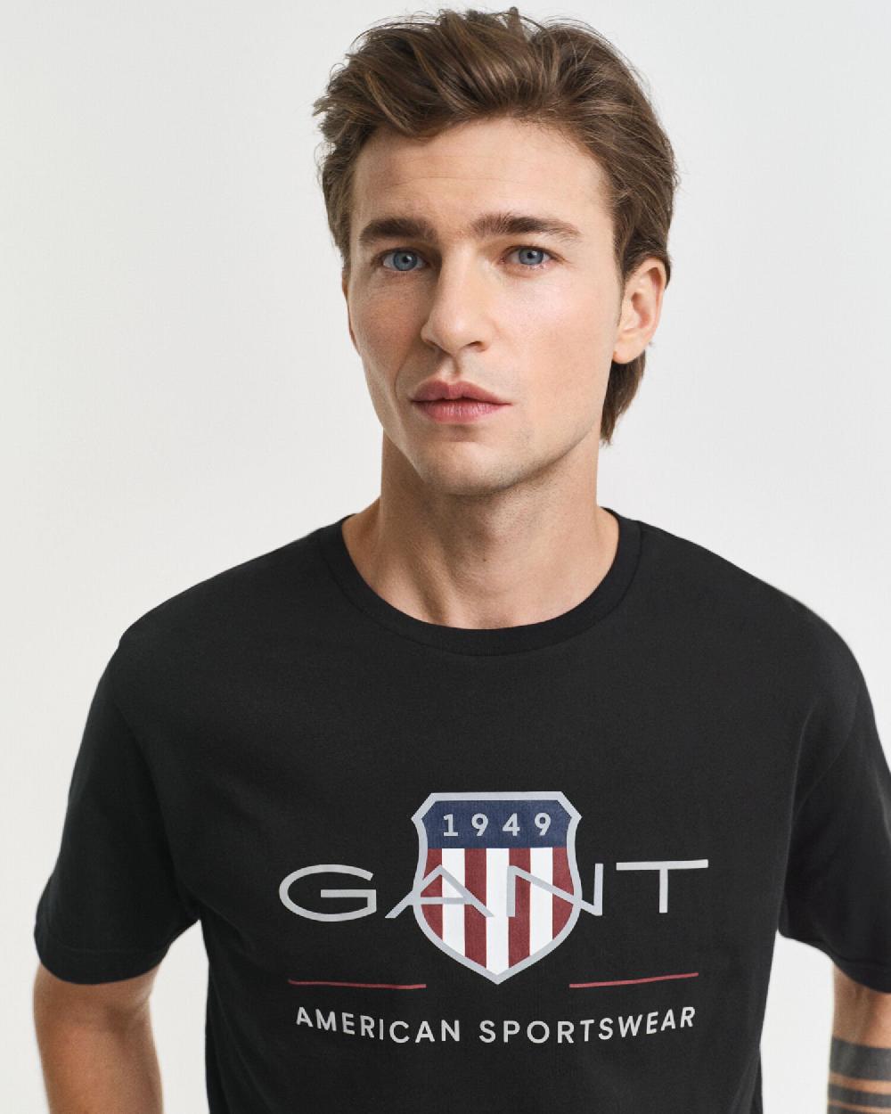 Gant Archive Shield T-Shirt Black