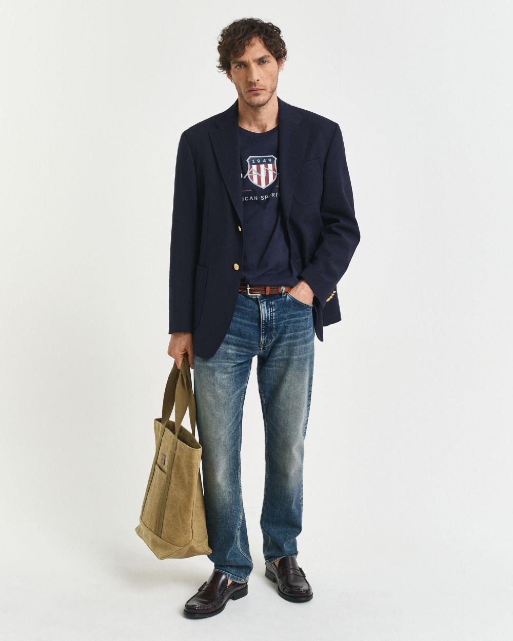 Gant Archive Shield T-Shirt Evening Blue
