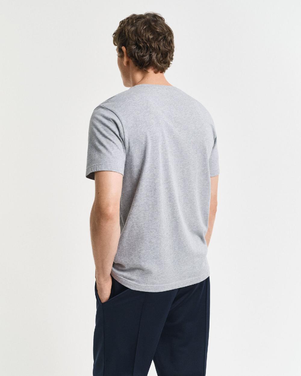 Gant Archive Shield T-Shirt Grey Melange