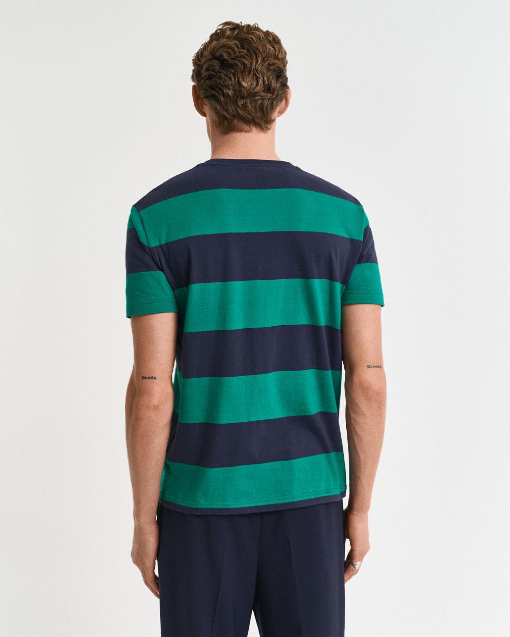 Gant Barstripe T-Shirt Deep Green