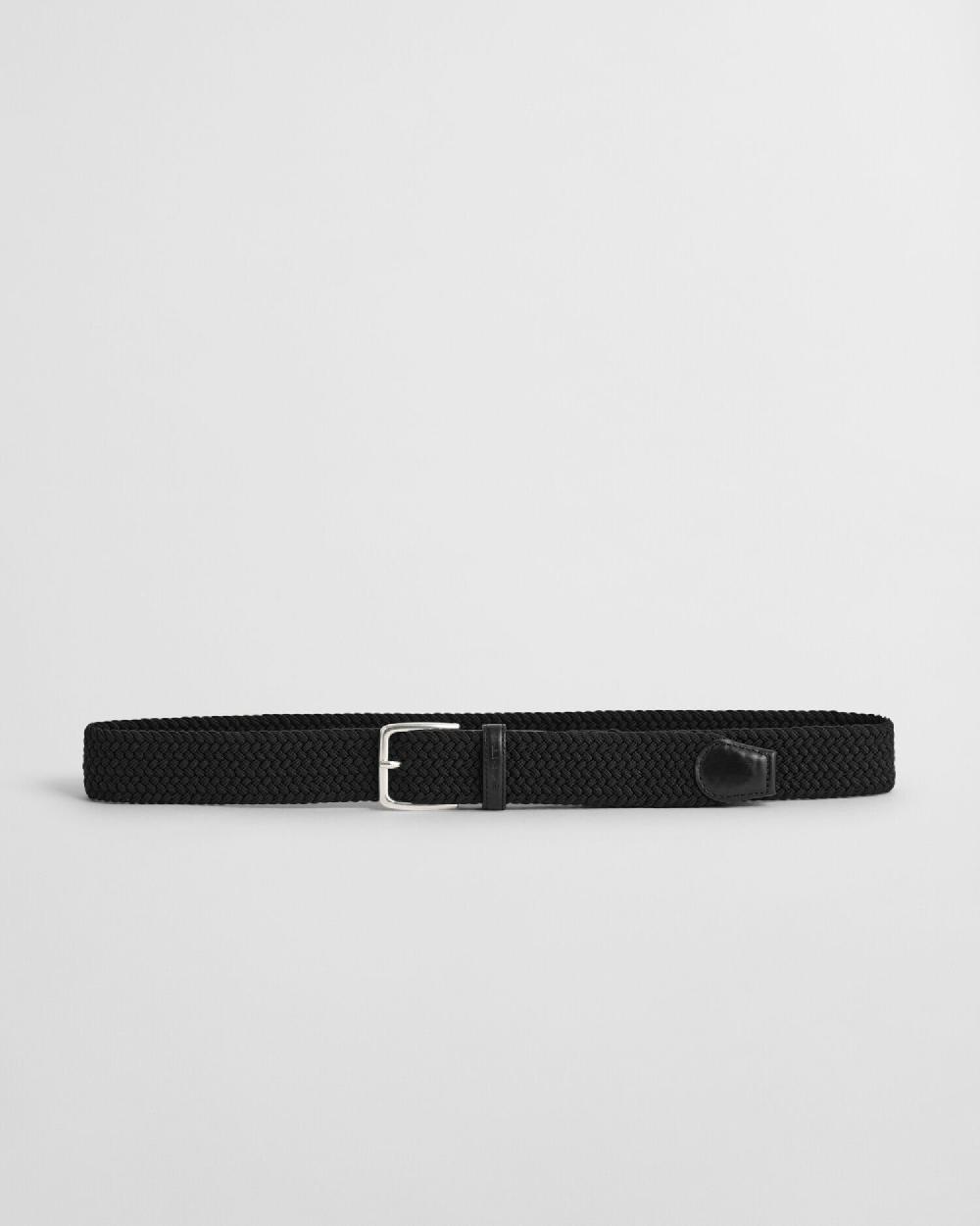 gant Braided Elastic Belt black