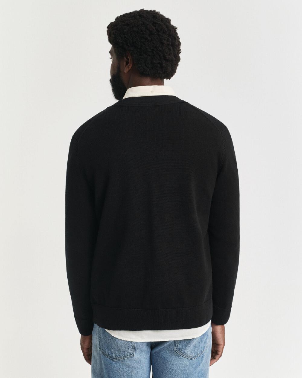 Gant Casual Cotton Cardigan Black