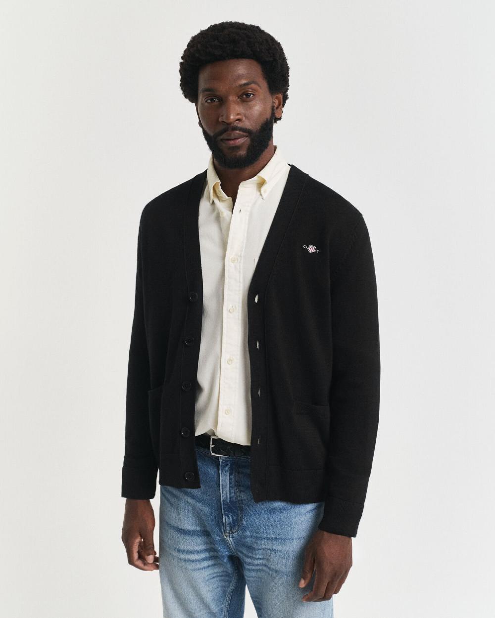 gant Casual Cotton Cardigan black