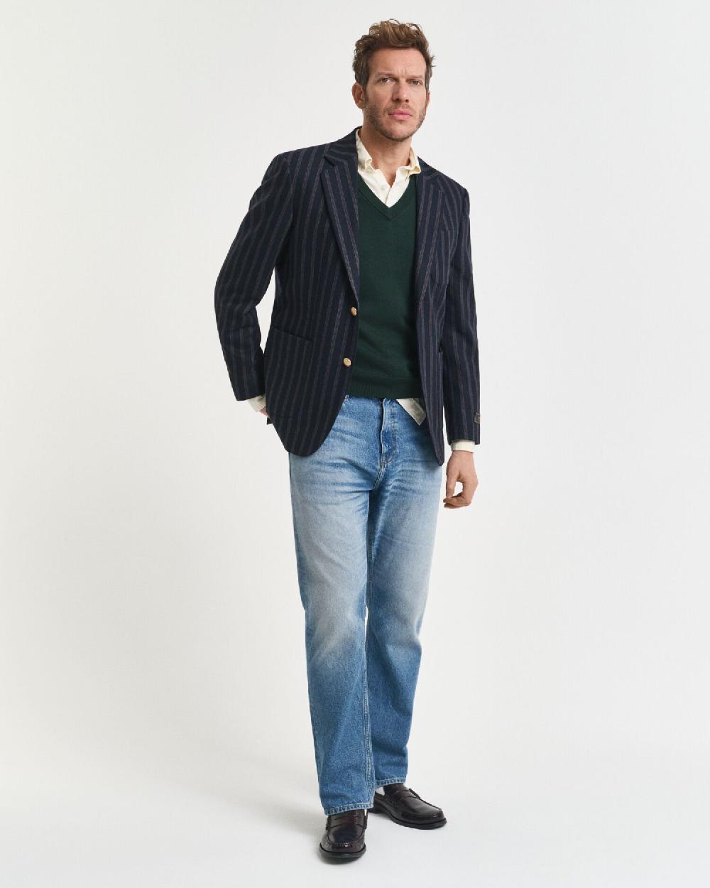 Gant Classic Cotton Vest Tartan Green