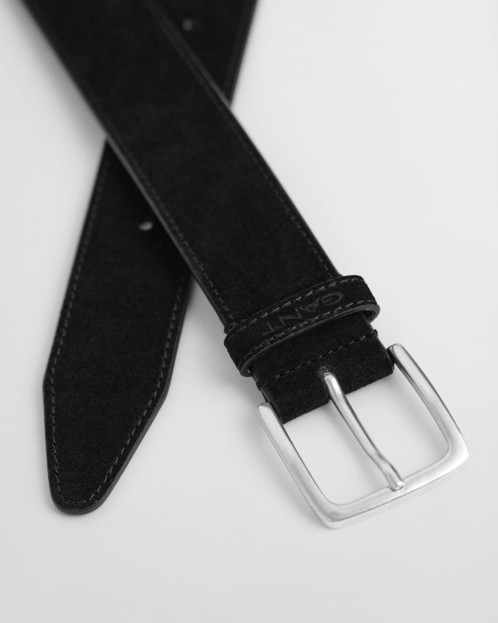 Gant Classic Suede Belt Black