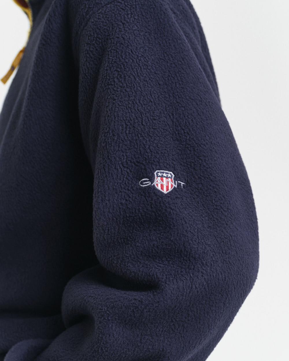 Gant Color Block Fleece Evening Blue