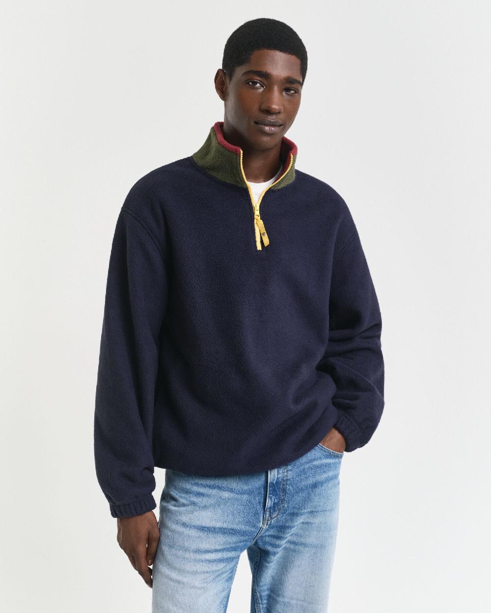 gant Color Block Fleece evening blue