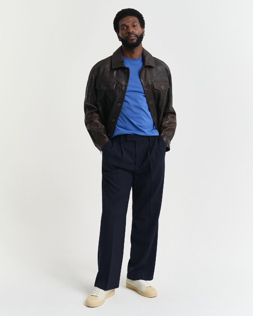Gant Contrast Logo T-Shirt Rich Blue