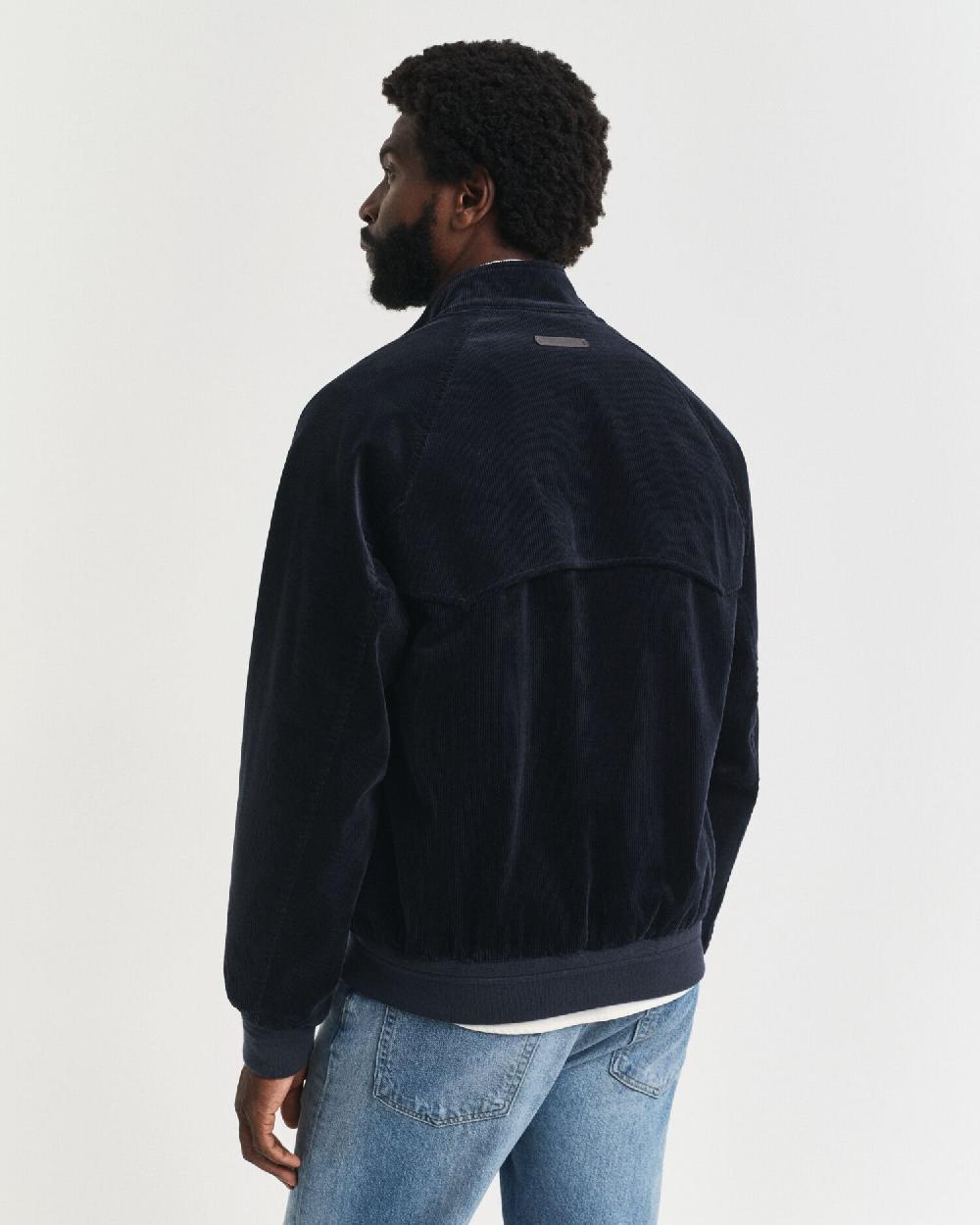 Gant Corduroy Harrington Jacket Evening Blue