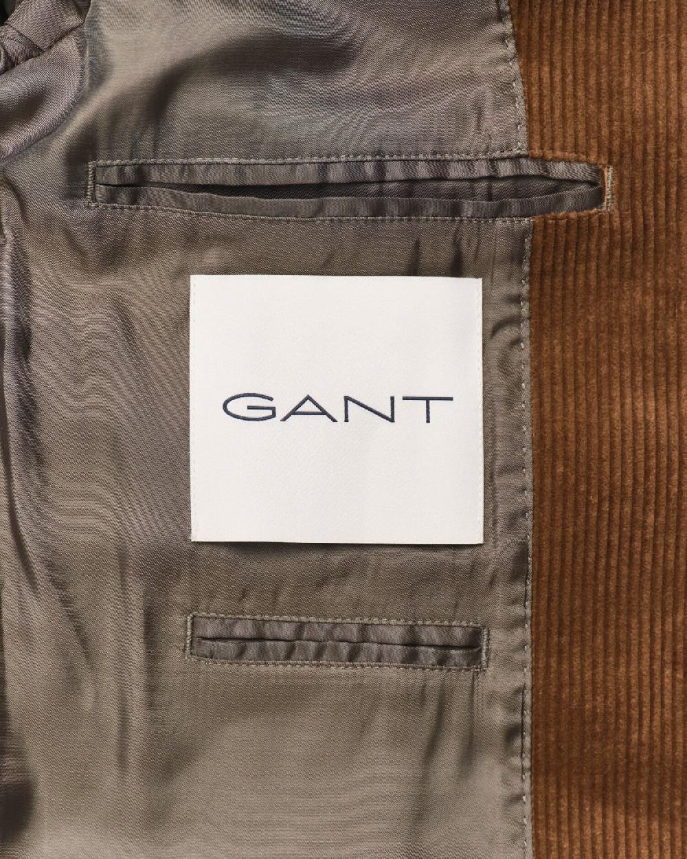 Gant Corduroy Puffer Jacket Evening Blue