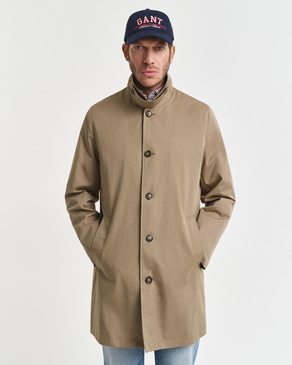 Gant Cotton Car Coat Light Taupe