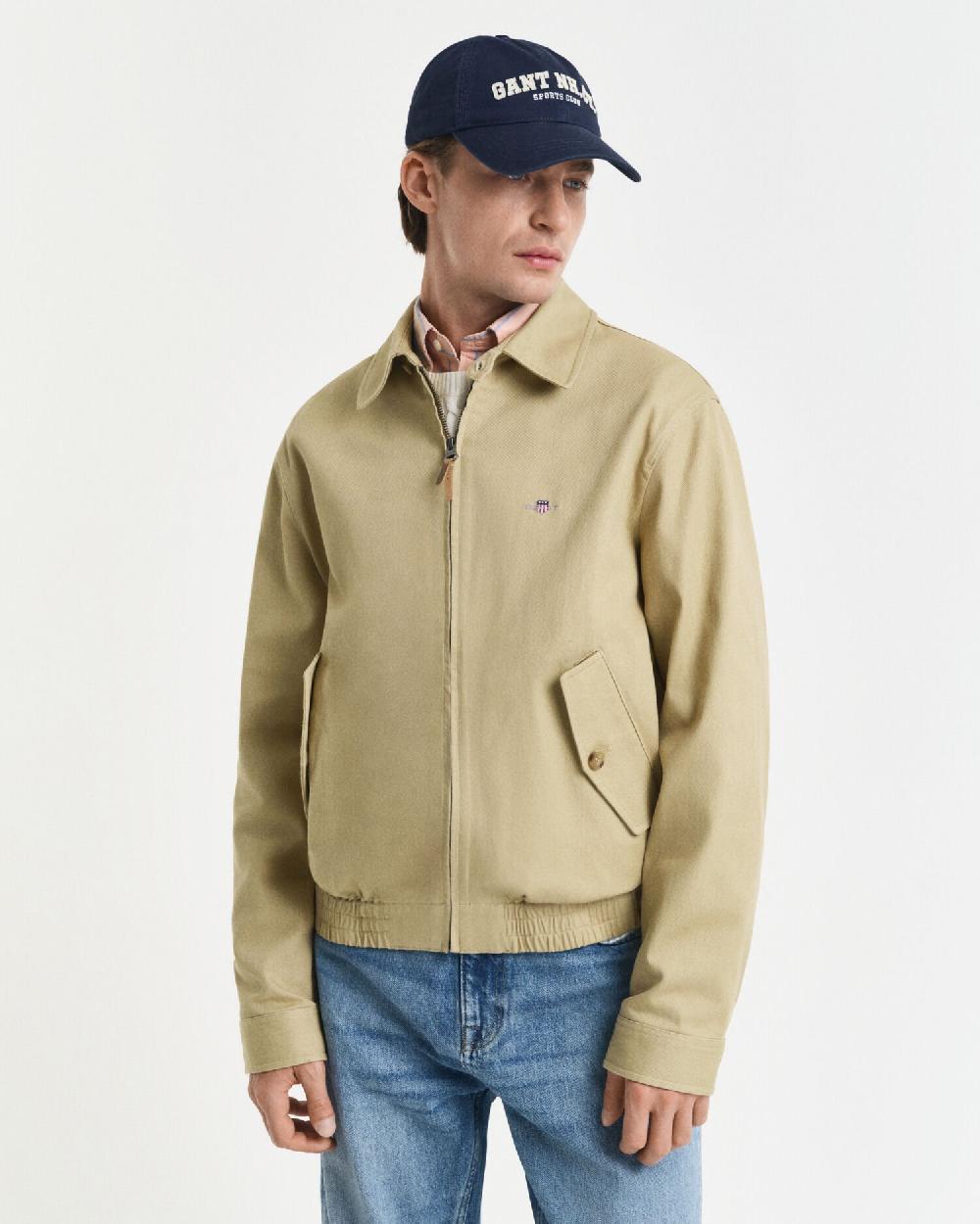 Gant Cotton Twill Jacket Woody Beige