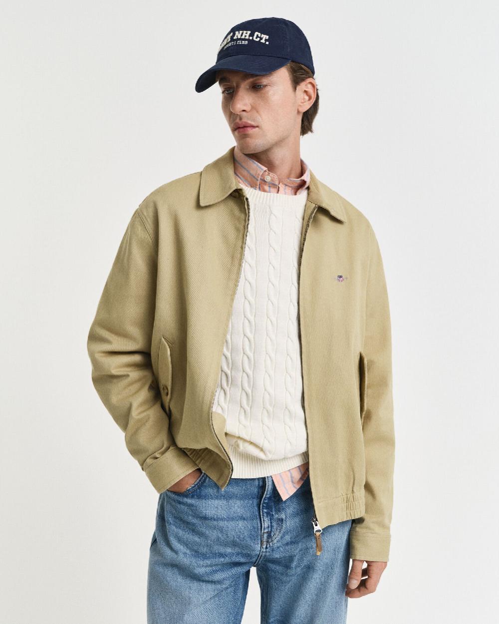 gant Cotton Twill Jacket woody beige