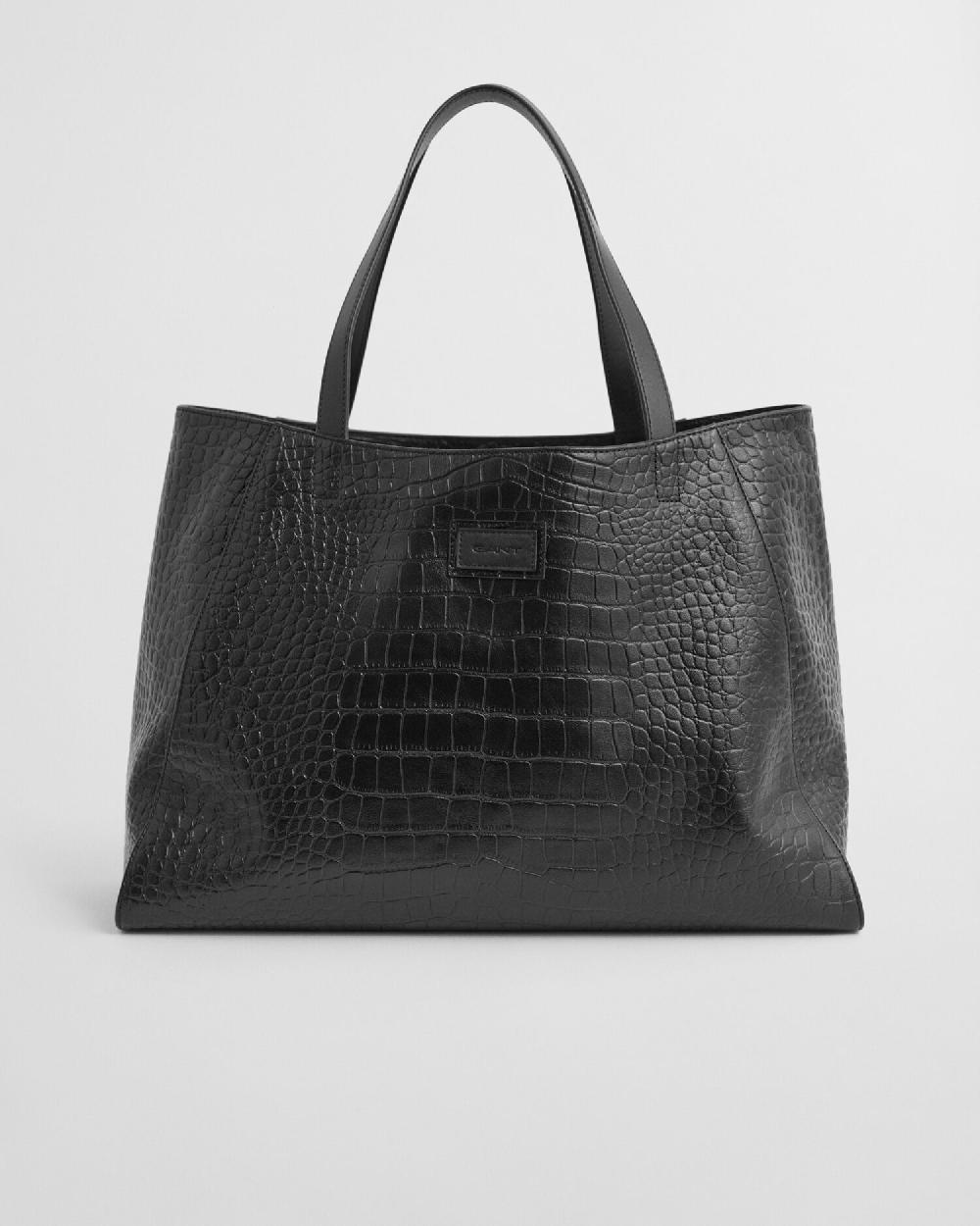 Gant Croco Tote Black