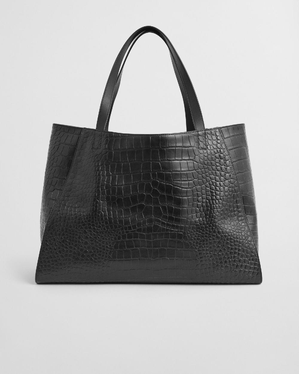 Gant Croco Tote Black