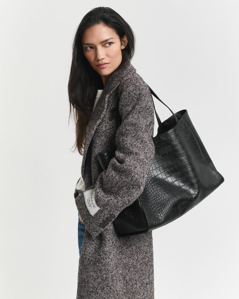 gant Croco Tote black