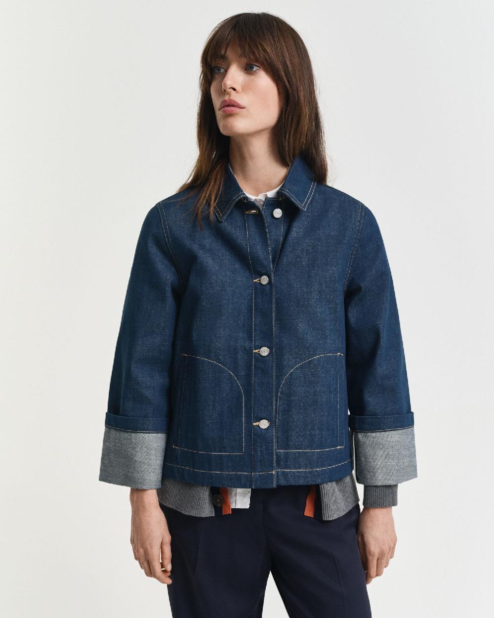 Gant Denim Jacket Mid Blue
