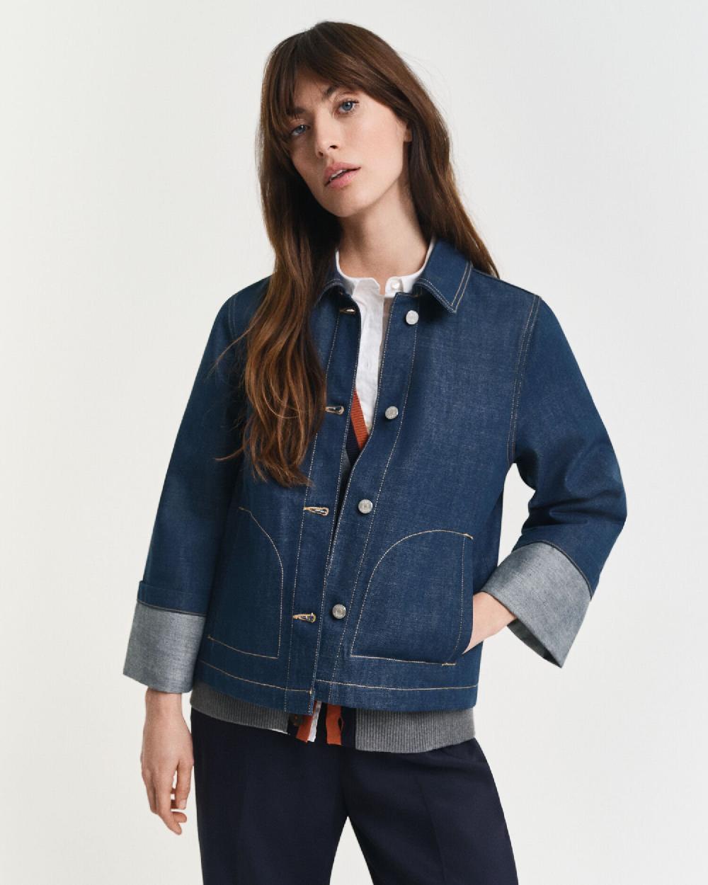 gant Denim Jacket mid blue