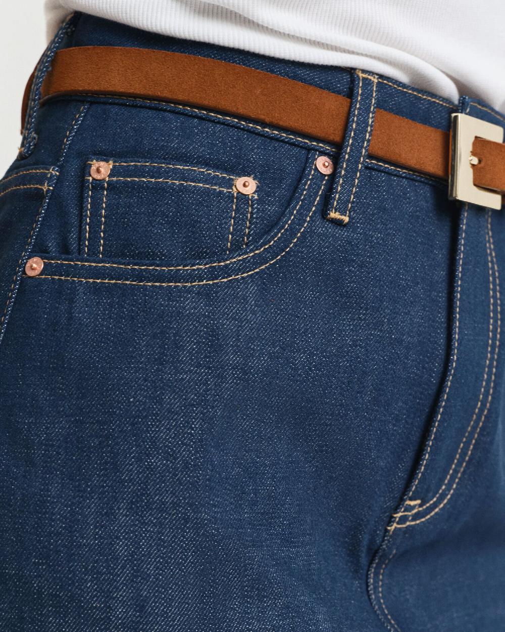 Gant Denim Skirt Mid Blue