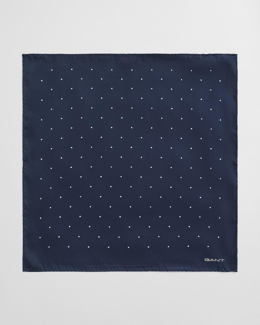 gant Dot Print Pocket Square marine