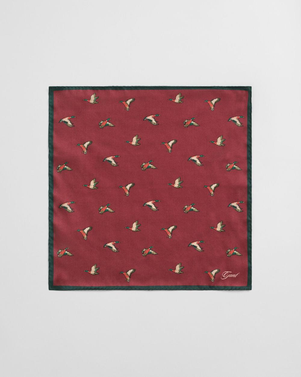 gant Duck Print Pocket Square plumped red